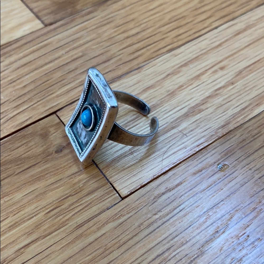 Silver and turquoise ring from Israel